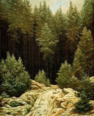 Early Snow by Caspar David Friedrich